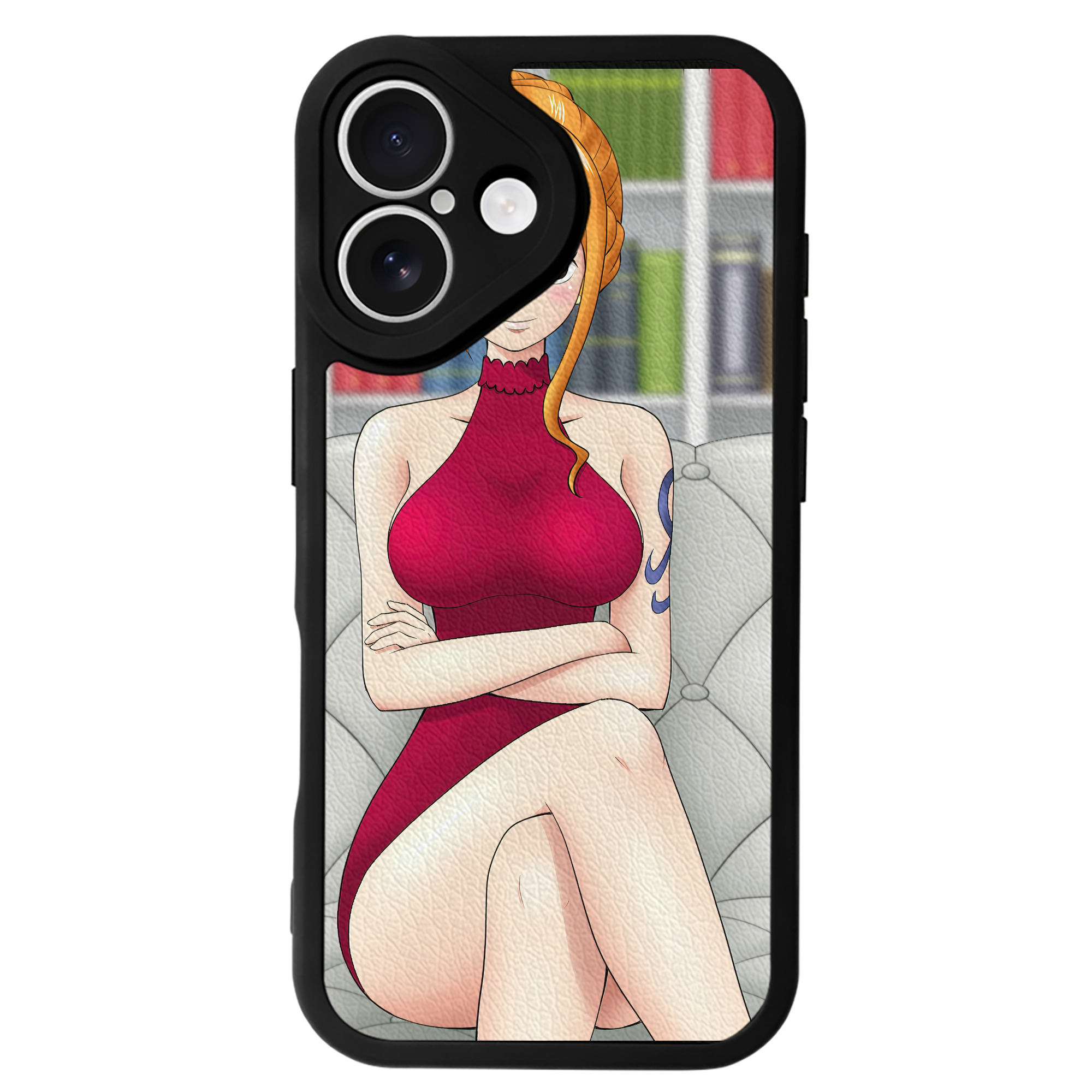 （画像用） ワンピース ONE PIECE 【iPhone 16シリーズ対応】シリコンスマホケース（レザー調） 材質：シリコン